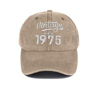 CheChury Cappellino da Baseball Moda Unisex 40/50/60/70/80/90 Anni Idea Regalo di Compleanno Regali per Nonno/papà/Mamma Snapback Cappelli Golf Cappellino Sport Trucker Hat Berretto