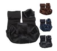 CheChury Collant Termici da Donna con Interno in Pile Leggings Felpati Lunghi Donna Sport Pantaloni Casual Caldi Elasticizzato Collant a Vita Alta Calzamaglia Autunno e Inverno,Nero,M
