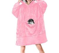 CheChury Felpa con Cappuccio Oversize Unisex Felpa con Gigante Tasche Calda e Confortevole Coperta Manica Lunga Super Morbida Pullover Adatta per Adulti Uomini Donne Adolescenti,Taglia Unica,Rosa
