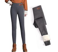 CheChury Leggings Invernali Donna Leggings Termici Donna con Taglia Grossa Fodera in Pile Spesso Leggings Vita Alta Donna Pantaloni Caldi e Elastici Invernali Collant Caldo Velluto Lunghi Pantaloni