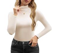 CheChury Maglione Donna Maglia a Dolcevita a Manica Lunga Pullover Maglioni Collo Alto Elegante Termica Lavorato a Maglia Invernale Casual di Base Lupetto Leggero Maglione Felpa Top Slim Fit Basic