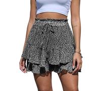 CheChury Pantaloncini Donna Estivi Eleganti Short Casual Corti Larghi Shorts Vita Alta Elasticizzata con Coulisse Pantaloncini Tuta Donna Pantaloni Corti Sportivi Larghi Casual Pantaloni Spiaggia