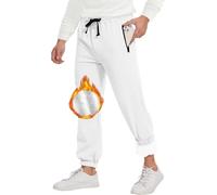 CheChury Pantaloni Uomo Invernali Pantaloni Jogging Caldi Cotone Pantaloni Sportivi Joggers Elastico Pantaloni da Tuta Caldo Uomo Pantaloni Termici Vita Alta Pantaloni Fitness Lunghi Pantaloni in Pile
