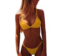 CheChury Sexy Costume da Bagno Bikini Donna Push-up Reggiseno Imbottito Spiaggia Bikini Set Beachwear Due Pezzi Mare e Piscina Tankini Sportivi Brasiliano