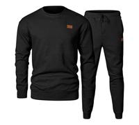 CheChury Tuta Uomo Completa Tuta da Ginnastica Uomo Invernale 2 Pezzi Maglia Felpa e Pantaloni Set Giacca da Jogging Set Suit Felpata Completo Palestra Abbigliamento Sportiva Tute