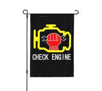 Check Engine Light Mechanic Auto Repair Bandiera Esterna Stagionale Bandiera Da Cortile Durevole Bandiere Da Giardino Per Prato Il Portico Decorazione 30X45cm
