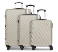 Check.In Paradise 2.0 4 ruote Set di valigie 3 pezzi con piega di espansione beige