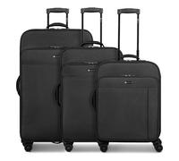 Check.In Sevilla 3.0 4 ruote Set di valigie 3 pezzi nero