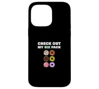 Check Out My Six Pack Funny Donut for Gym Workout Custodia per iPhone 14 Pro Max