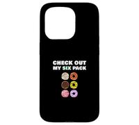 Check Out My Six Pack Funny Donut for Gym Workout Custodia per iPhone 15 Pro