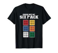 Check Out My Six Pack - Rubik Cube - Puzzle Math Lover Maglietta