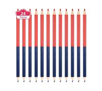 Check Pencil Red and Blue Erasable Pencil Pre-Sharpened Tip for Check Map Shading Test Grading (24)