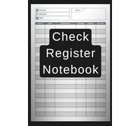 Check Register Notebook: Simple Expense Tracker & Checkbook Ledger | Budget Log with Debit, Credit, Balance Columns | Perfect for Personal & Small Business Finance