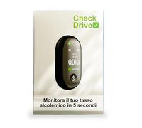 CheckDrive Etilometro Portatile Certificato - Alcol Test Digitale ad Alta Precisione, Sensore Evoluto, Risultato in 5 Secondi, USB-C, Avviso Vocale ITA/ENG, Allarme LED, Compatto e Facile da Usare