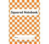 Checked Pattern 20mm Squared Notebook 3 - ideal for maths, numeracy, art, graphic design and engineering