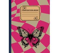 Checkerboard Composition Notebook:Butterfly: College Ruled | 120 Pages | 8.5 x 11 Inches | Matte Cover