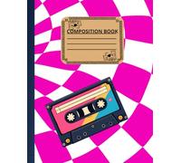 Checkerboard Composition Notebook: Colorful Cassette: College Ruled | 120 Pages | 8.5 x 11 Inches | Matte Cover