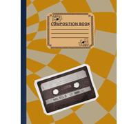 Checkerboard Composition Notebook: Retro Cassette: College Ruled | 120 Pages | 8.5 x 11 Inches | Matte Cover