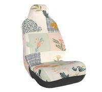 Checkered Bunny Rabbit Coprisedile Auto Anteriore 2 Pezzi Confortevole Coprisedile Lavabile Copri Sedili per Veicolo SUV Accessori