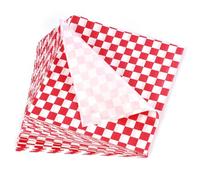 Checkered Deli Basket Liner, 100 pezzi di carta per sandwich resistente ai grassi, per confezioni alimentari, per hamburger, snack, patatine fritte e pane