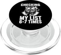 Checking My List 6-7 volte divertente Babbo Natale PopSockets PopGrip per MagSafe