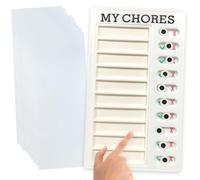 Checklist Boards, To Do List Planner, lavagne per liste di cose da fare,Lista di Controllo Memo Checklist Board, Promemoria Lavoro,Tabella di Comportamento Giornaliera Portatile con 20 Fogli Bianchi