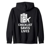 Checklist Salva Vite | Giornata Internazionale della Sicurezza Aerea Felpa con Cappuccio