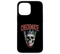 Checkmate King Skull - Re Creepy Figure Amante degli Scacchi Custodia per iPhone 13 Pro Max