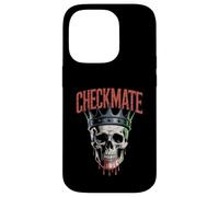 Checkmate King Skull - Re Creepy Figure Amante degli Scacchi Custodia per iPhone 14 Pro
