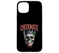 Checkmate King Skull - Re Creepy Figure Amante degli Scacchi Custodia per iPhone 15 Plus