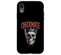 Checkmate King Skull - Re Creepy Figure Amante degli Scacchi Custodia per iPhone XR