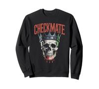 Checkmate King Skull - Re Creepy Figure Amante degli Scacchi Felpa