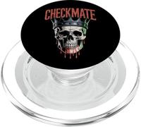 Checkmate King Skull - Re Creepy Figure Amante degli Scacchi PopSockets PopGrip per MagSafe