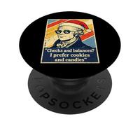 Checks And Balances Alexander Hamilton Babbo Natale Natale PopSockets PopGrip Adesivo
