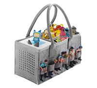 Chedin Toniebox Tonie, custodia per il trasporto con manico, per Toniebox Starter Set e figura Tonies, accessori per oltre 30 personaggi (grigio + grigio)
