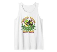 Cheech & Chong Best Buds Cannabis Leaves Retro Canotta