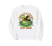 Cheech & Chong Best Buds Cannabis Leaves Retro Felpa
