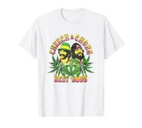 Cheech & Chong Best Buds Cannabis Leaves Retro Maglietta