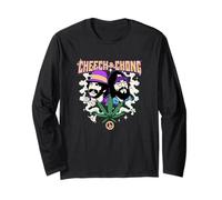 Cheech & Chong Duo Portrait Dice Peace Leaf Maglia a Manica