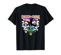 Cheech & Chong Duo Portrait Dice Peace Leaf Maglietta