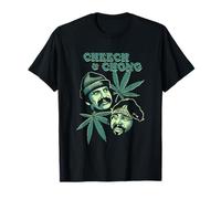Cheech & Chong Duo Portrait Leaf Maglietta