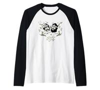 Cheech & Chong Faces Smoke Cloud Maglia con Maniche Raglan