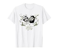 Cheech & Chong Faces Smoke Cloud Maglietta