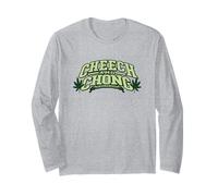 Cheech & Chong in Bud We Trust Logo Maglia a Manica
