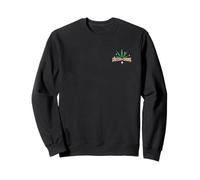 Cheech & Chong Leaf Logo Stars Left Chest Felpa
