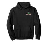 Cheech & Chong Leaf Logo Stars Left Chest Felpa con Cappuccio