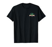 Cheech & Chong Leaf Logo Stars Left Chest Maglietta