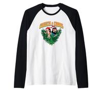 Cheech & Chong Plane Cannabis Leaves Vintage Maglia con Maniche Raglan