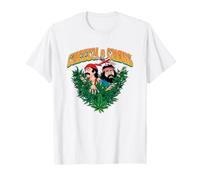 Cheech & Chong Plane Cannabis Leaves Vintage Maglietta