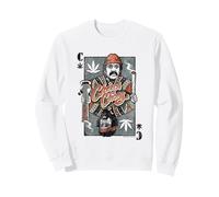 Cheech & Chong Playing Card King Character Distressed Felpa